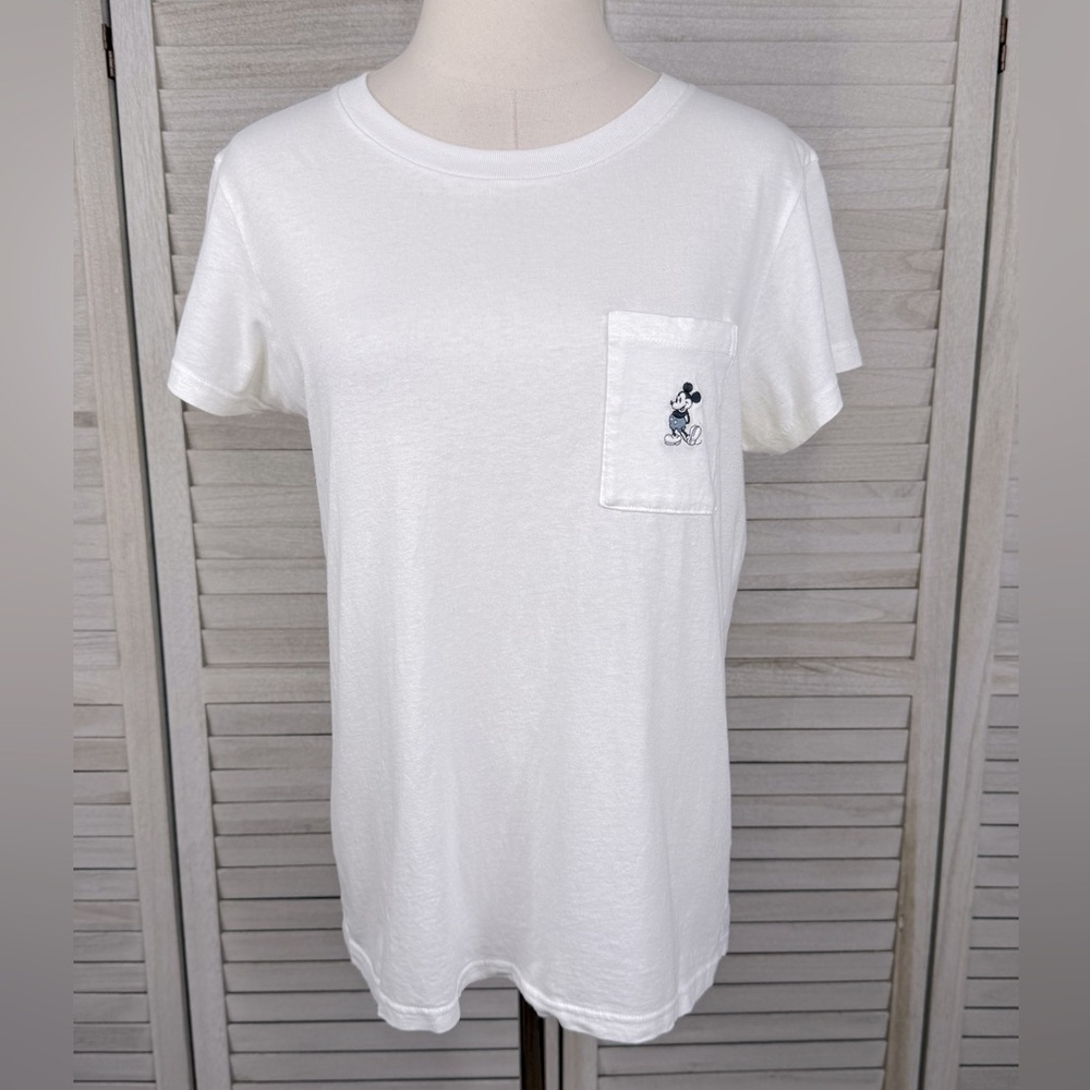 DISNEY/UNIQLO Crewneck Mickey Mouse Pocket
T-Shirt White-Medium